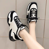 Women's Shoes 2025 Autumn New Women's Shoes Thick-Soled Breathable Dad Shoes Women's Casual Sports Shoes Popular Sneakers for Women