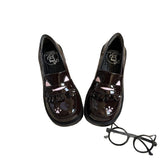 Japanese-Style College Leather Shoes Original Thick-Soled Height-Increasing Round-Toe Jk Uniform Ultra-Soft Comfortable Student Lolita Luolit