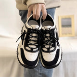 Women's Dad Sneakers Ins 2025 Spring and Autumn New Versatile Color-Blocking Thick-Soled Height-Increasing Casual Sports Shoes Trendy