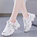 2026 Hot-Selling Spring Outdoor Running Sports Shoes Korean Style Soft-Soled Casual Shoes Mesh Versatile Thick-Soled Dad Shoes for Women
