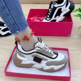 2025 Spring and Autumn Women's Shoes Thick-Soled Dad Shoes Student Women's Shoes Casual Versatile Comfortable Sports Women's Shoes Comfortable Trendy Style