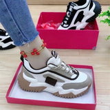 2025 Spring and Autumn Women's Shoes Thick-Soled Dad Shoes Student Women's Shoes Casual Versatile Comfortable Sports Women's Shoes Comfortable Trendy Style