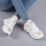 Breathable Mesh Women's Dad Shoes 2026 Spring and Summer Trendy New Flat Thick-Soled Versatile Casual Sports Shoes for Women