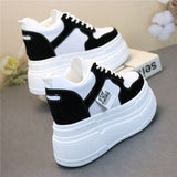 Explosive all-match soft bottom new white shoes wear-resistant thick bottom board shoes increased women's shoes small slim shoes women