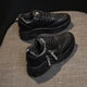 Platform Sneakers Women Shoes 2024 Side Zipper Fashion Casual Shoes Wedge Student Chunky High Heels Sneakers Lady