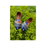 "Blue heart  Khussa for Girls – Elegant & Comfortable Traditional Shoes | RajaFootwear.pk"