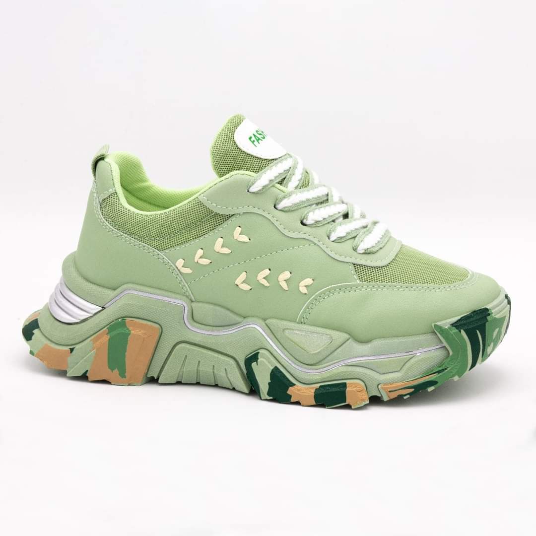 New Comfortable Grassy Print With High Sole