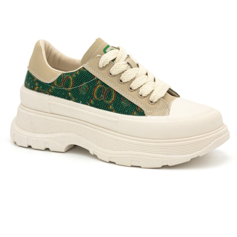 Print high sole shoes for girl/women