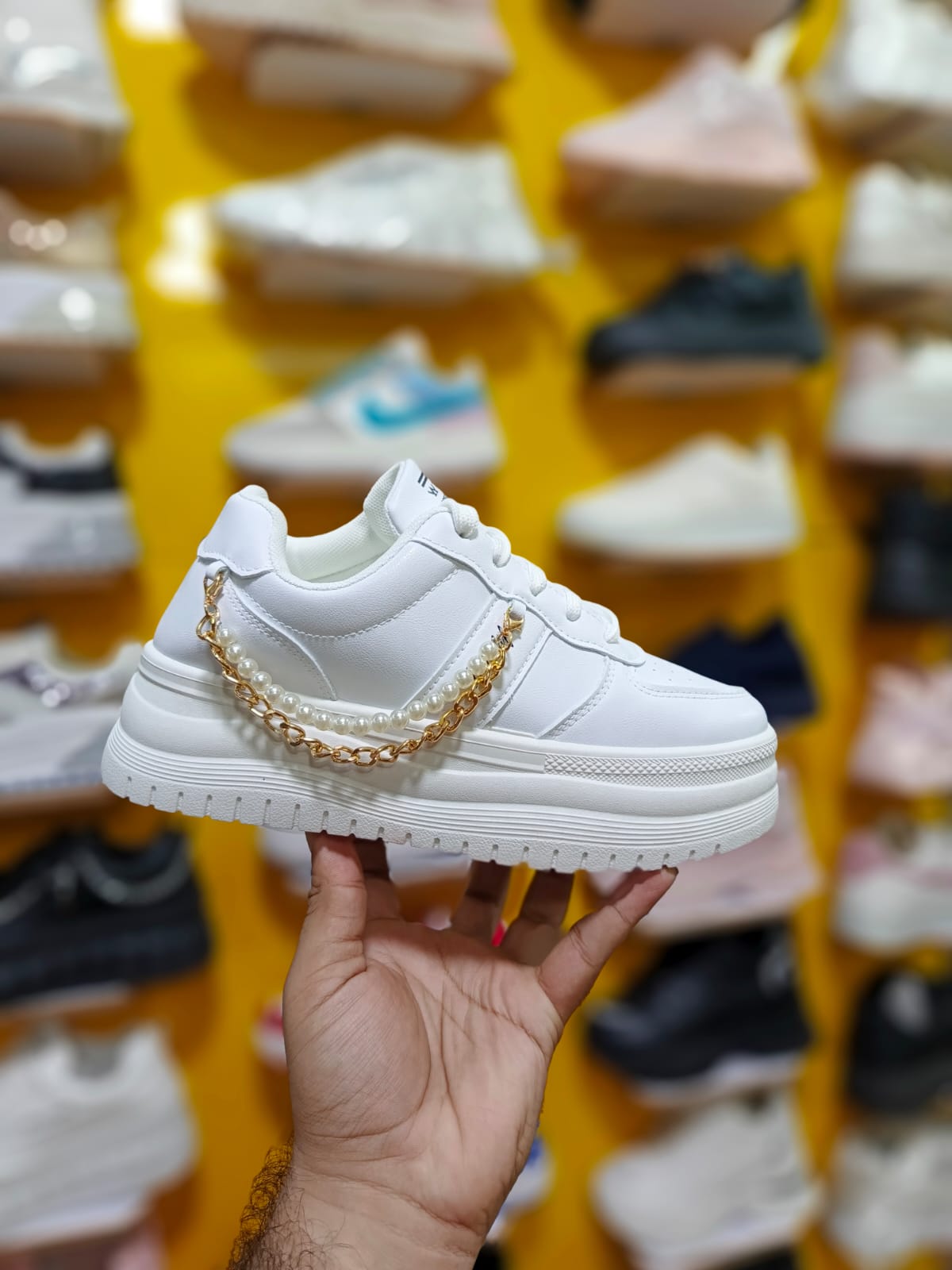 Everything Trends Fashion New Outdoor Women Vulcanized double chain  Shoes Simple Comfortable Wear Soft Increase Casual Sports Shoes