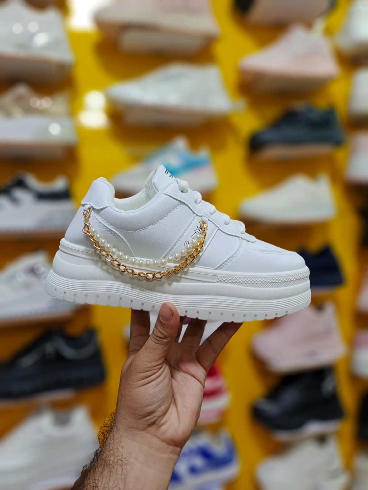 Everything Trends Fashion New Outdoor Women Vulcanized double chain  Shoes Simple Comfortable Wear Soft Increase Casual Sports Shoes