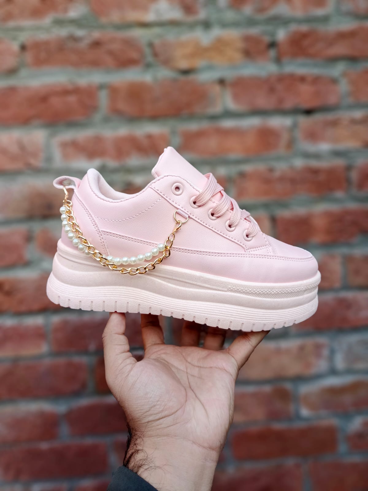 "Stylish Double Bangle Sneakers for Girls – Trendy & Comfortable Footwear"