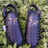 Inspire Men’s Black Traditional Peshawari Sandal – Handcrafted, Premium Comfort