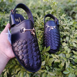 Inspire Men’s Black Traditional Peshawari Sandal – Handcrafted, Premium Comfort