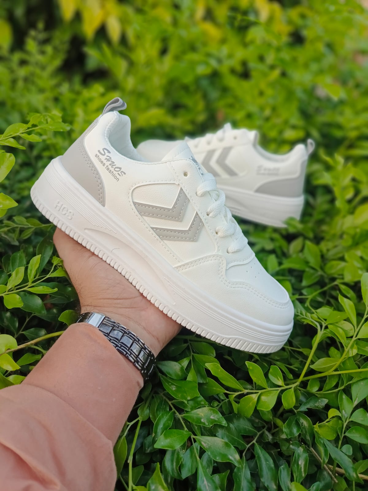 Girls’ White High-Sole Sneakers | Stylish Casual Trainers – RajaFootwear.pk