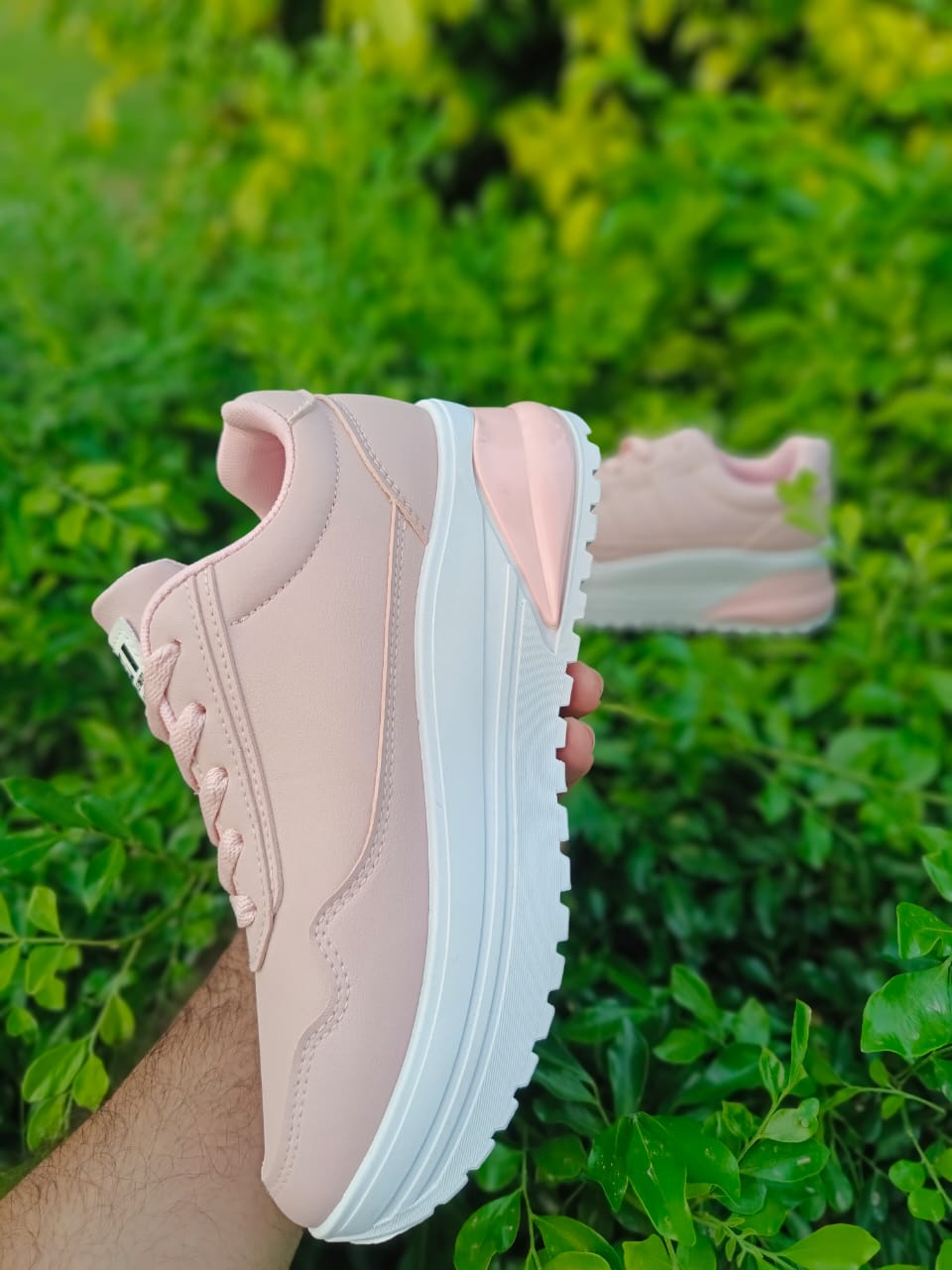 Women’s Chunky Fashion Sneakers | Platform Casual Shoes | Pink Stylish Jogging & Walking Sneakers