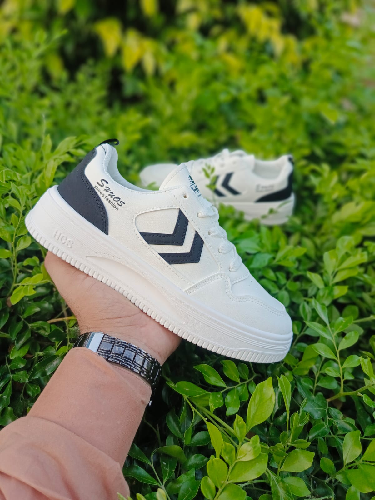 Girls’ White High-Sole Sneakers | Stylish Casual Trainers – RajaFootwear.pk