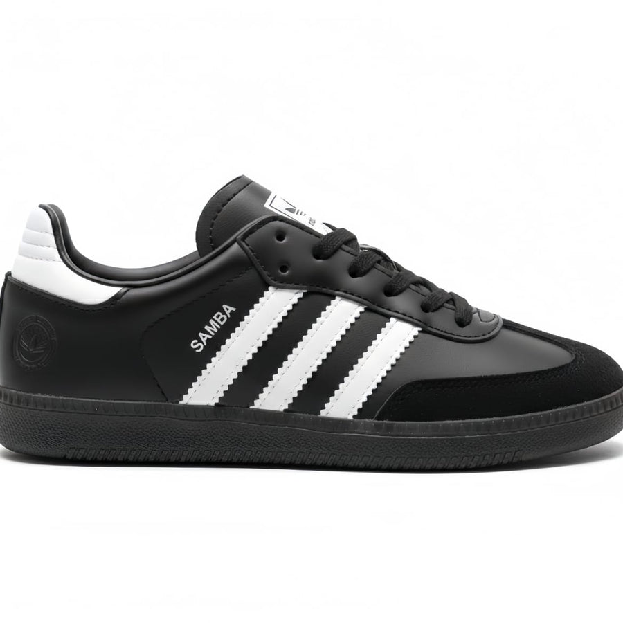 Black & White Classic Low-Top Sneakers – Retro Casual samba Shoes