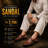 Premium Brown Peshawari Sandal For Men – Comfortable Casual & Traditional Footwear    PRODUCT PRICE