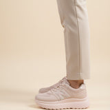 Pink Chunky Platform Sneakers for Women
