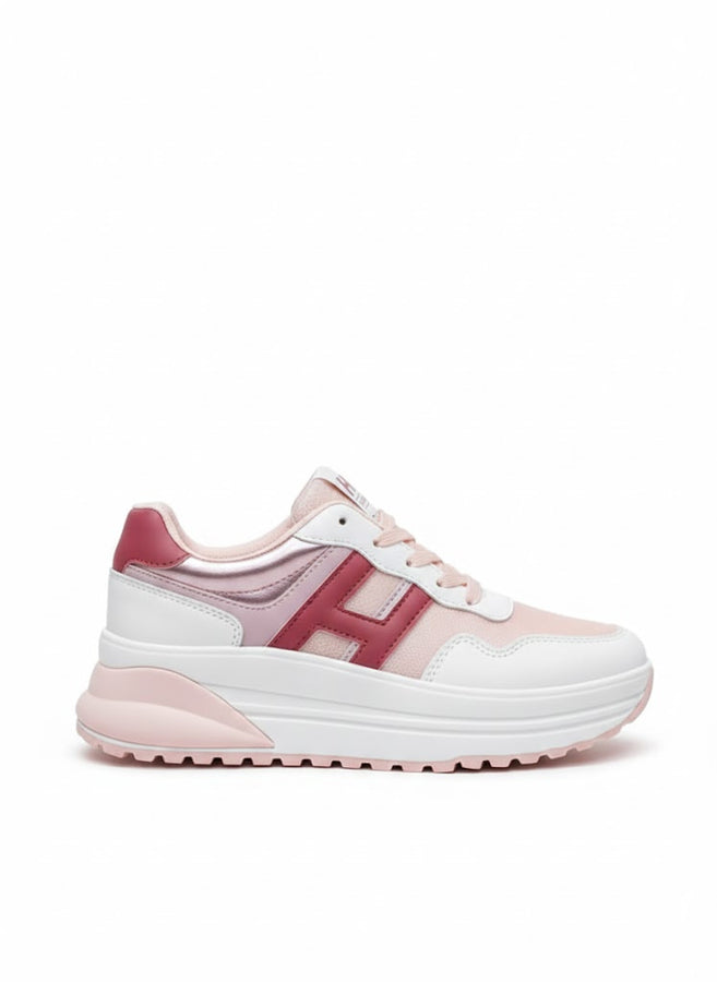 Women’s Pink Chunky Sneakers – Stylish Casual Platform Shoes