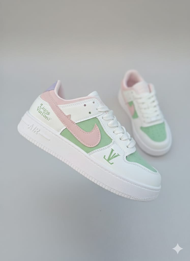AF1 Multi Color Sneakers | Premium Streetwear Fashion Shoes | Women Casual Stylish Sneakers