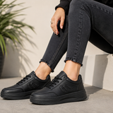 Black Classic Women’s Casual Sneakers – Stylish Everyday Shoes