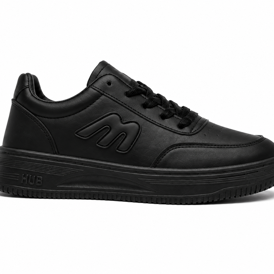 Black Classic Women’s Casual Sneakers – Stylish Everyday Shoes
