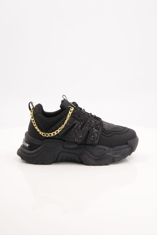 Royal fashion-double sole sneaker-for girl/womens-black color