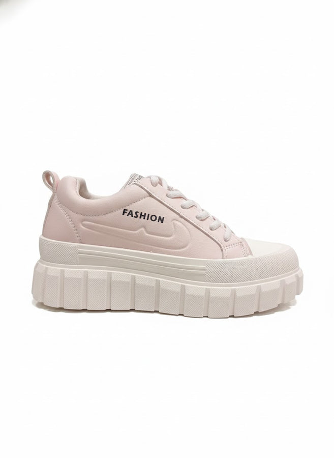 Pink Platform Sneakers for Women – Fashion Chunky Casual Shoes