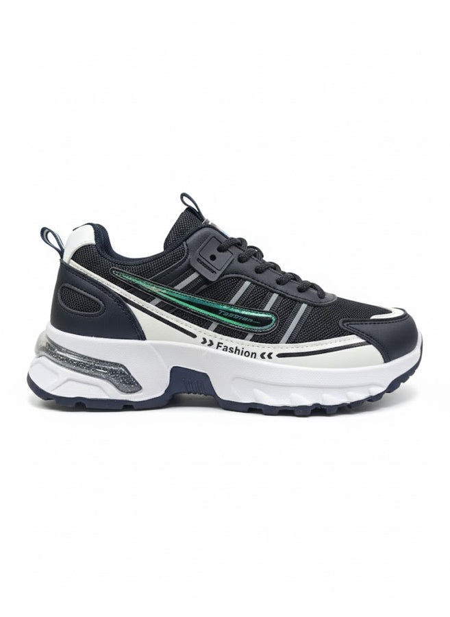 Black & White Chunky Sneakers for Women – Sporty Fashion Casual Shoes