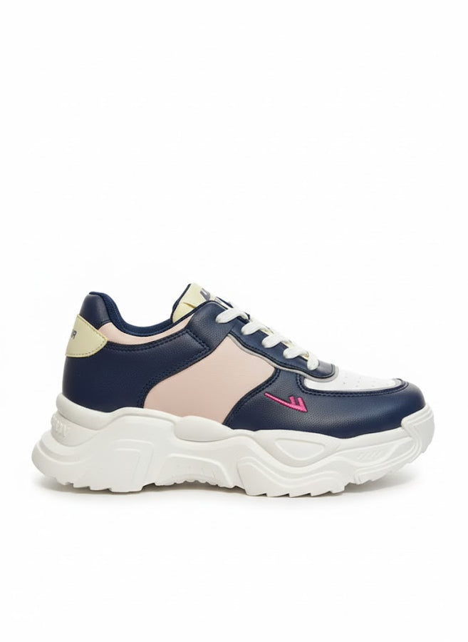 Chunky sole with gold chain sneakers for girl, women's